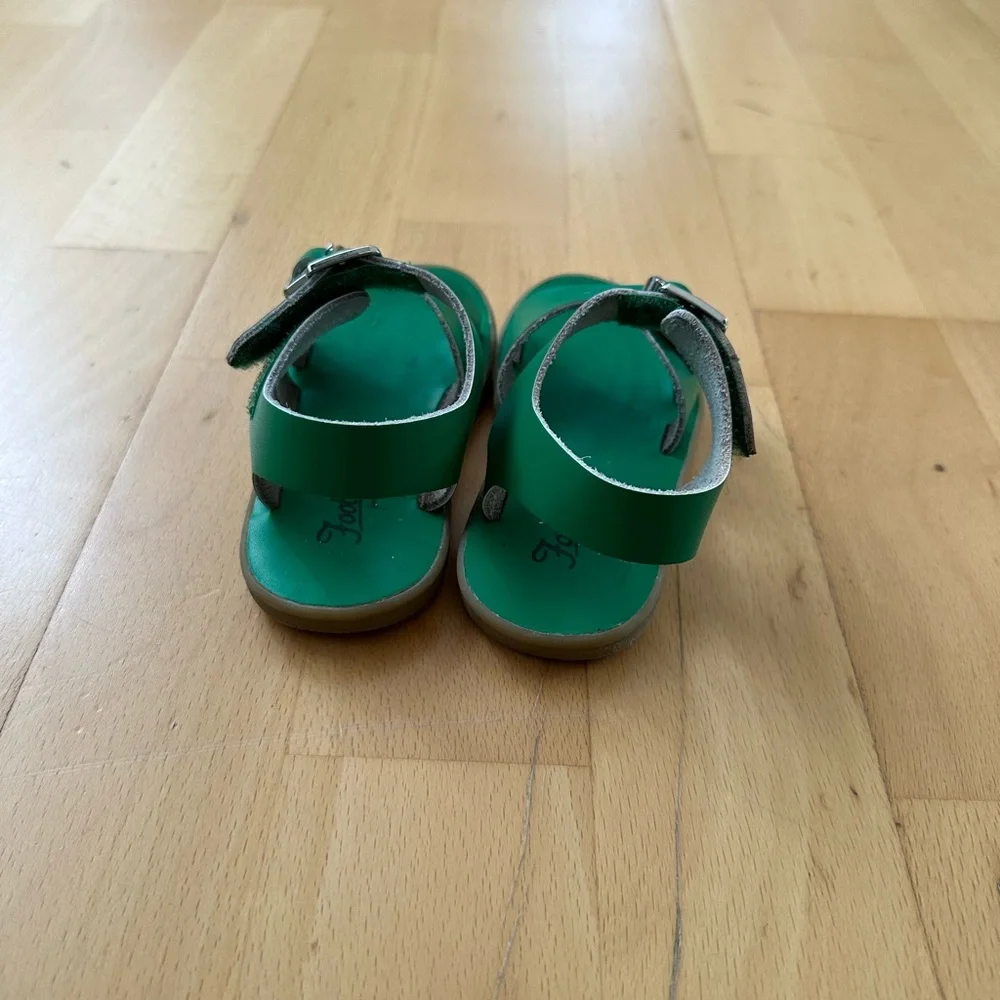 FootMates Green Double-Buckle Kids Sandals